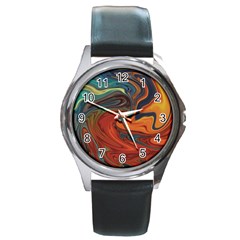 Creativity Abstract Art Round Metal Watch