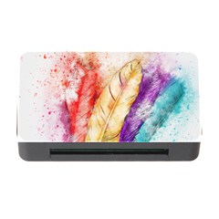 Feathers Bird Animal Art Abstract Memory Card Reader With Cf