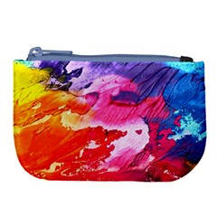 Abstract Art Background Paint Large Coin Purse