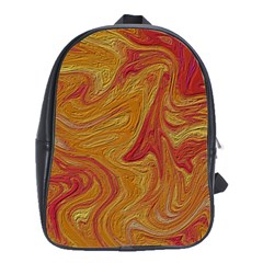 Texture Pattern Abstract Art School Bag (Large)