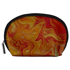 Texture Pattern Abstract Art Accessory Pouches (Large) 