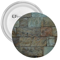 Wall Stone Granite Brick Solid 3  Buttons by Nexatart