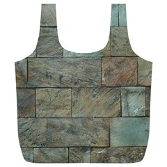 Wall Stone Granite Brick Solid Full Print Recycle Bags (l) 