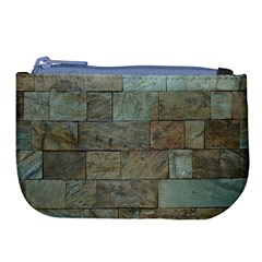 Wall Stone Granite Brick Solid Large Coin Purse by Nexatart