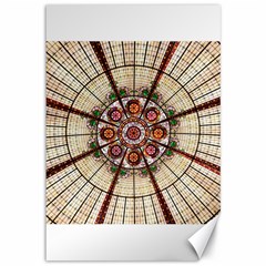 Pattern Round Abstract Geometric Canvas 12  x 18  