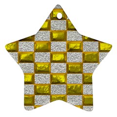 Pattern Desktop Square Wallpaper Star Ornament (two Sides) by Nexatart
