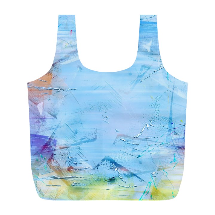 Background Art Abstract Watercolor Full Print Recycle Bags (L) 