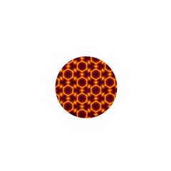 Black And Orange Diamond Pattern 1  Mini Magnets by Fractalsandkaleidoscopes