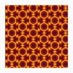 Black And Orange Diamond Pattern Medium Glasses Cloth (2-side)