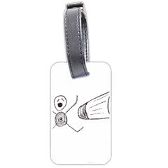 Violence Concept Drawing Illustration Small Luggage Tags (one Side) 