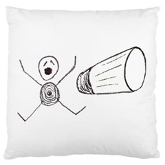 Violence Concept Drawing Illustration Small Standard Flano Cushion Case (one Side) by dflcprints