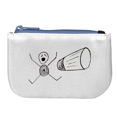 Violence Concept Drawing Illustration Small Large Coin Purse