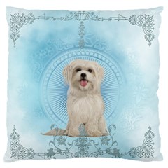 Cute Little Havanese Puppy Standard Flano Cushion Case (two Sides) by FantasyWorld7