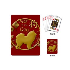 Year Of The Dog - Chinese New Year Playing Cards (mini)  by Valentinaart