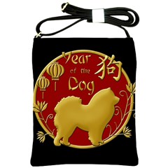 Year Of The Dog - Chinese New Year Shoulder Sling Bags by Valentinaart