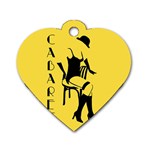 Cabaret Dog Tag Heart (One Side) Front