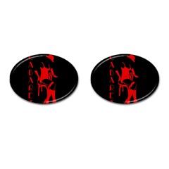 Cabaret Cufflinks (oval) by Valentinaart