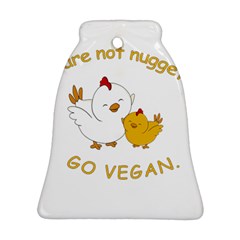 Go Vegan - Cute Chick  Ornament (bell) by Valentinaart