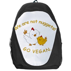 Go Vegan - Cute Chick  Backpack Bag by Valentinaart