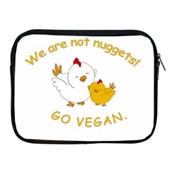 Go Vegan - Cute Chick  Apple Ipad 2/3/4 Zipper Cases by Valentinaart