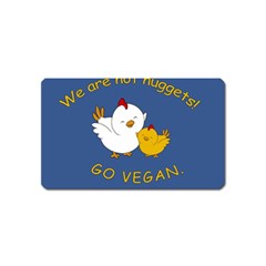 Go Vegan - Cute Chick  Magnet (name Card) by Valentinaart