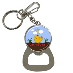 Go Vegan - Cute Chick  Button Necklaces