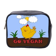 Go Vegan - Cute Chick  Mini Toiletries Bag 2-side