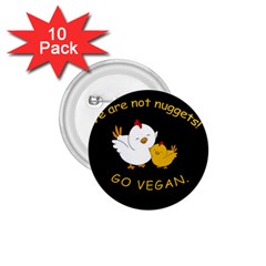 Go Vegan - Cute Chick  1.75  Buttons (10 pack)