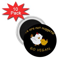 Go Vegan - Cute Chick  1.75  Magnets (10 pack) 