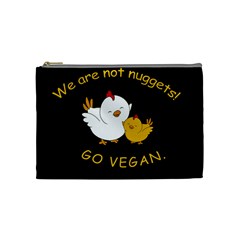 Go Vegan - Cute Chick  Cosmetic Bag (Medium) 