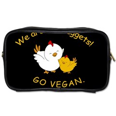 Go Vegan - Cute Chick  Toiletries Bags 2-Side