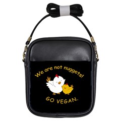 Go Vegan - Cute Chick  Girls Sling Bags