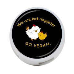 Go Vegan - Cute Chick  4-port Usb Hub (two Sides)  by Valentinaart