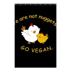 Go Vegan - Cute Chick  Shower Curtain 48  x 72  (Small) 