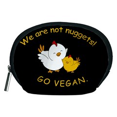 Go Vegan - Cute Chick  Accessory Pouches (Medium) 