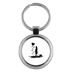 Sowing Love Concept Illustration Small Key Chains (round)  by dflcprints