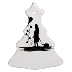 Sowing Love Concept Illustration Small Christmas Tree Ornament (two Sides) by dflcprints