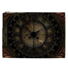 Steampunk, Wonderful Noble Steampunnk Design Cosmetic Bag (xxl)  by FantasyWorld7