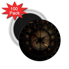 Steampunk, Wonderful Noble Steampunnk Design 2 25  Magnets (100 Pack)  by FantasyWorld7