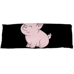 Go Vegan - Cute Pig Body Pillow Case (dakimakura) by Valentinaart