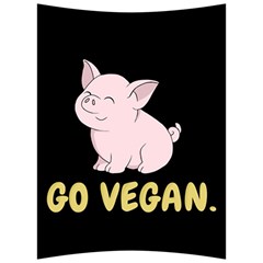 Go Vegan - Cute Pig Back Support Cushion by Valentinaart