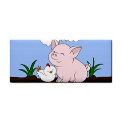 Go Vegan - Cute Pig And Chicken Cosmetic Storage Cases by Valentinaart