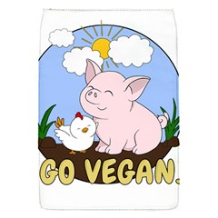 Go Vegan - Cute Pig And Chicken Flap Covers (s)  by Valentinaart