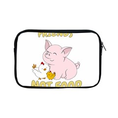Friends Not Food - Cute Pig And Chicken Apple Ipad Mini Zipper Cases by Valentinaart