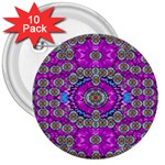 Spring Time In Colors And Decorative Fantasy Bloom 3  Buttons (10 pack)  Front