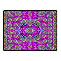 Spring Time In Colors And Decorative Fantasy Bloom Double Sided Fleece Blanket (small)  by pepitasart