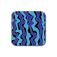 Vertical Blues Polynoise Rubber Coaster (square) 