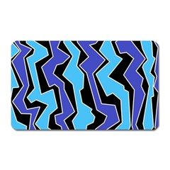 Vertical Blues Polynoise Magnet (rectangular) by jumpercat