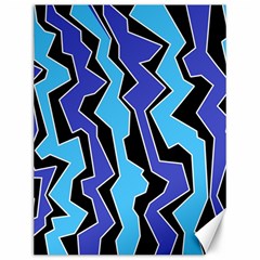 Vertical Blues Polynoise Canvas 12  X 16   by jumpercat