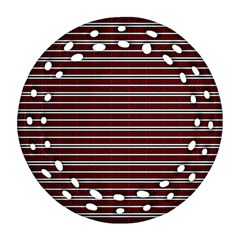 Indian Stripes Ornament (round Filigree)